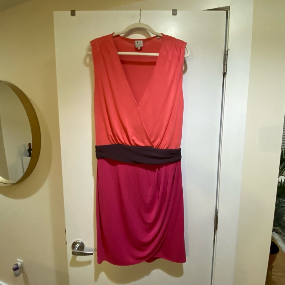 Halston Heritage Color Block Dress